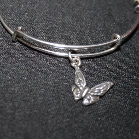 Alex and Ani Sterling Silver Butterfly Bracelet - Picture 3 of 8